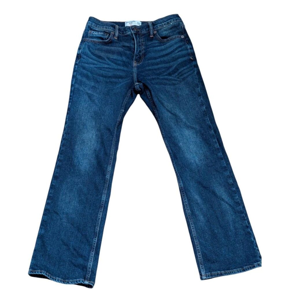 Vintage Abercrombie Kids Girls 15/16 Dark Wash Low Rise Bootcut Denim Jeans